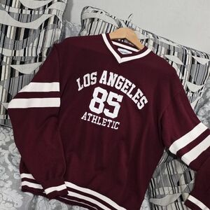 Maroon Los Angeles Athletic Sweatshirt